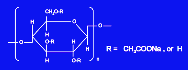 カルボキシメチルセルロース構造式